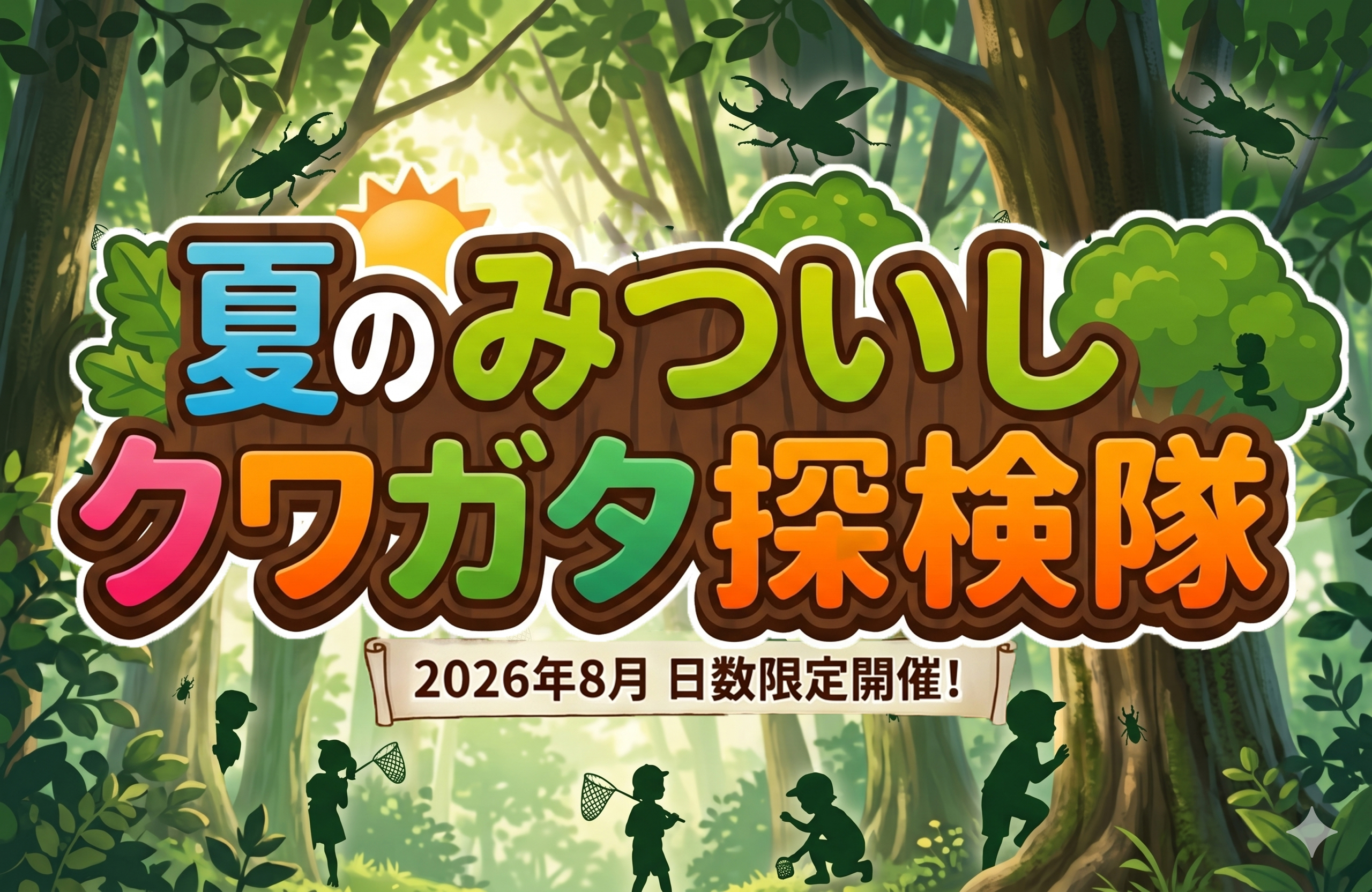 夏のみついしクワガタ探検隊